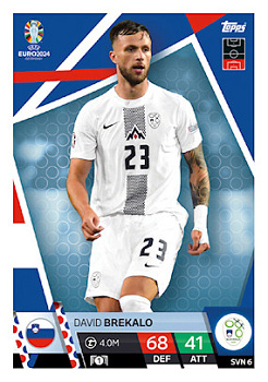 David Brekalo Slovenia Topps Match Attax EURO 2024 #SVN6